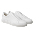 Minimalist Leather Trainers – Pure White | Lidian Viintake