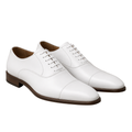 Polished Leather Oxford Shoes – Pure White | Lidian Viintake