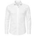 Premium Tailored Cotton Dress Shirt – Pure White | Lidian Viintake