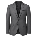 Tailored Wool-Blend Blazer – Charcoal Grey | Lidian Viintake